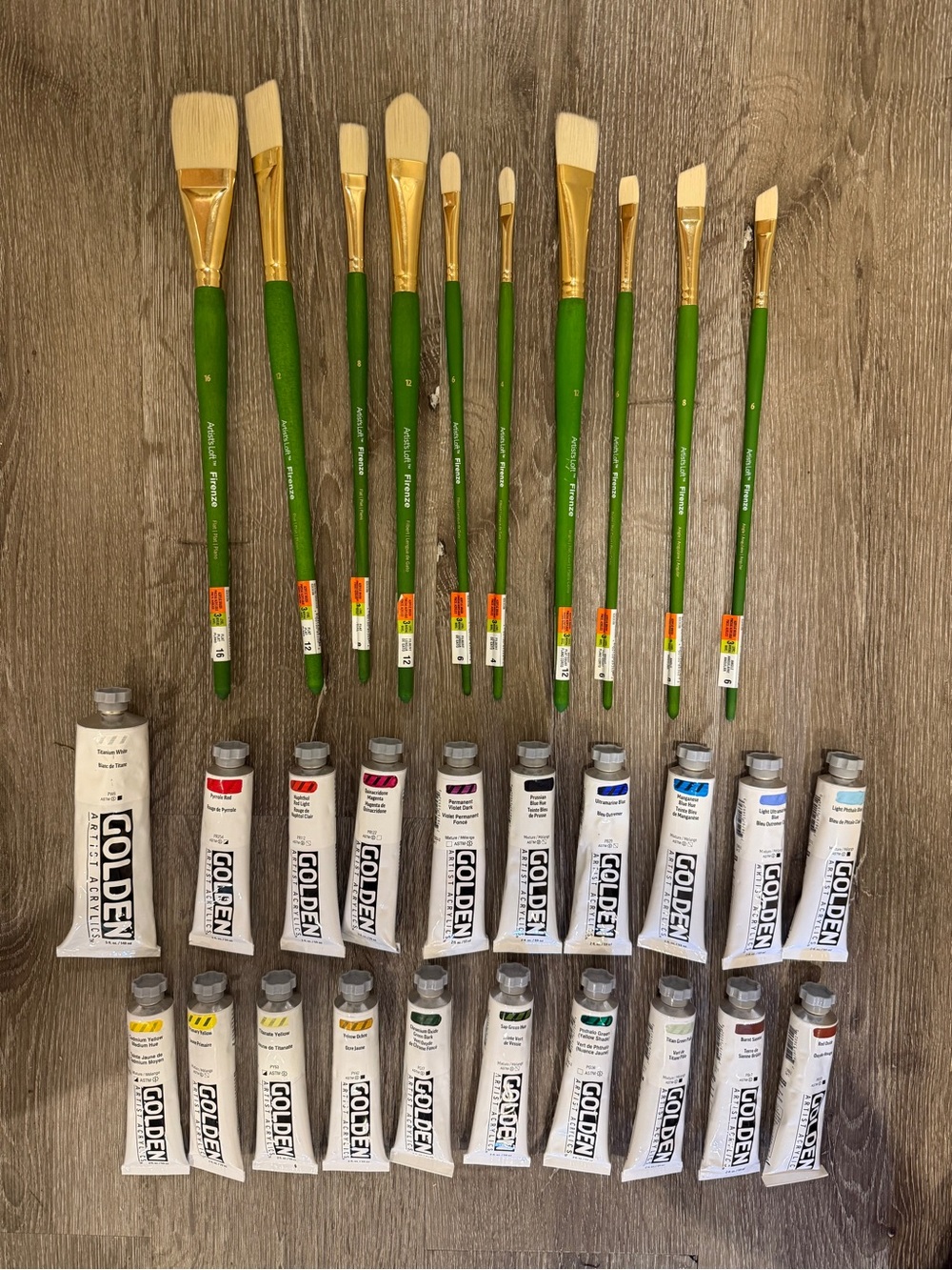 GOLDEN Professional Acrylic Paint Set — Assorted Colors